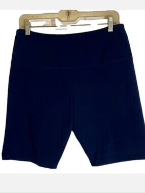 CAFFE MARRAHESH Women's Navy Blue Bike Shorts